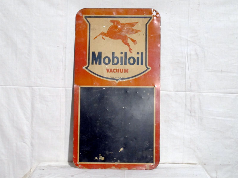 Lot 38 - 'Mobiloil' Tin Advertising Sign