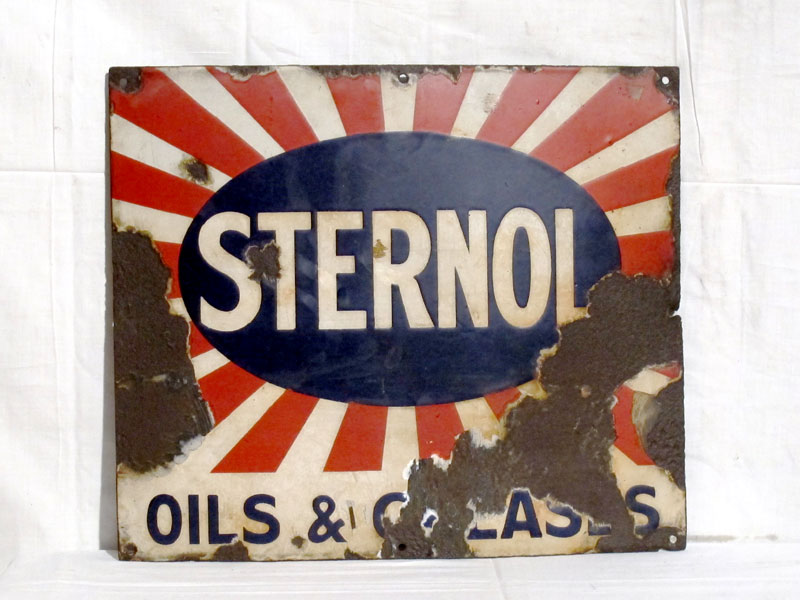 Lot 49 - 'Sternol' Enamel Advertising Sign
