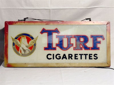 Lot 74 - 'Turf Cigarettes' Illuminated Sign
