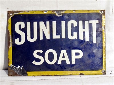 Lot 76 - 'Sunlight Soap' Advertising Sign