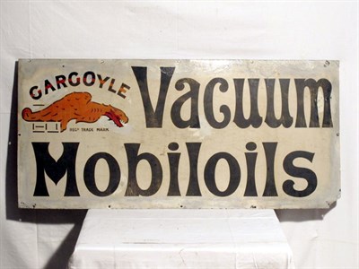 Lot 103 - 'Mobiloil Gargoyle' Enamel Advertising Sign