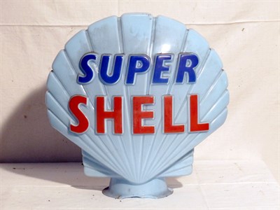 Lot 105 - 'Super Shell' Glass Petrol Pump Globe