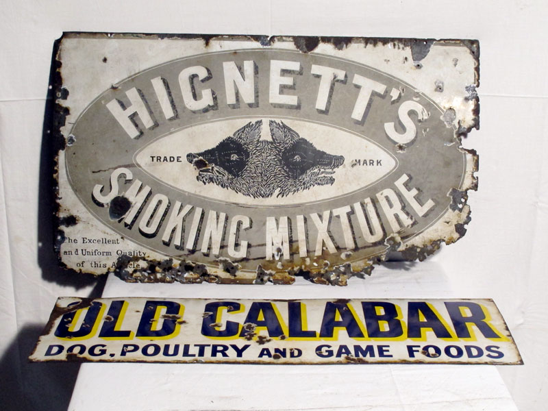 Lot 107 - Two Enamel Signs