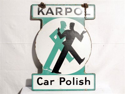 Lot 108 - 'Karpol' Enamel Advertising Sign