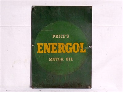 Lot 117 - 'Prices Energol' Tin Advertising Sign