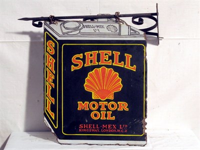 Lot 118 - 'Shell Motor Oil' Enamel Advertising Sign