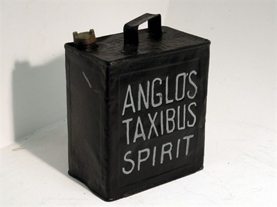 Lot 7 - A 2-Gallon Petrol Can - 'Anglo's Taxibus Spirit'