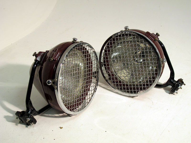 Lot 8 - A Pair of Restored Headlamps