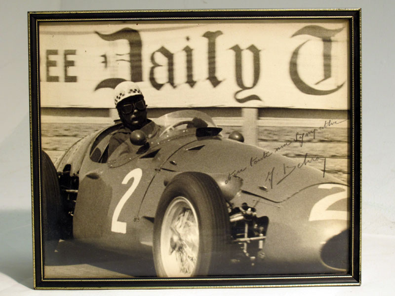 Lot 24 - A Large-format, Hand-signed Photograph depicting Jean Behra