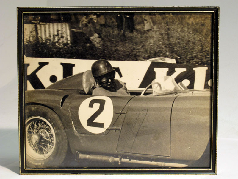 Lot 31 - A Large-format, Hand-signed Photograph Depicting J.M. Fangio