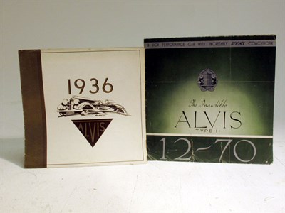 Lot 128 - Two Alvis Sales Brochures