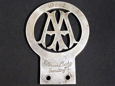 Lot 179 - An AA 'Light Car' Badge