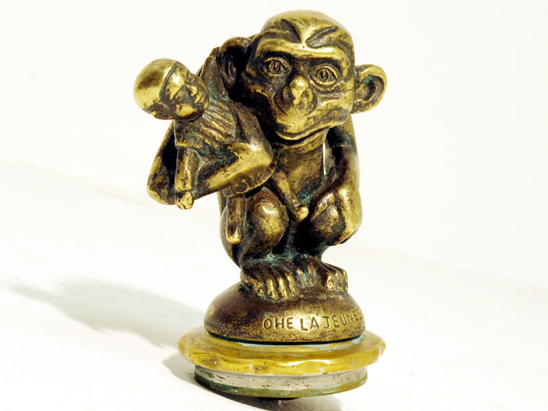 Lot 41 - 'Monkey Clutching a Doll' Accessory Mascot by Bourcart