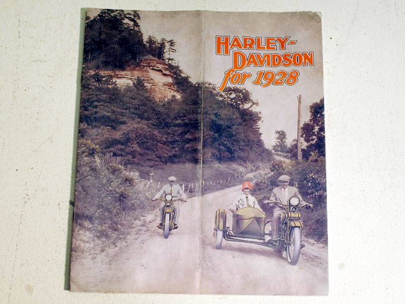 Lot 83 - A Sales Brochure for Harley Davidson Motorcycles