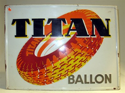 Lot 146 - A 'Titan Ballon Tyres' Advertising Sign