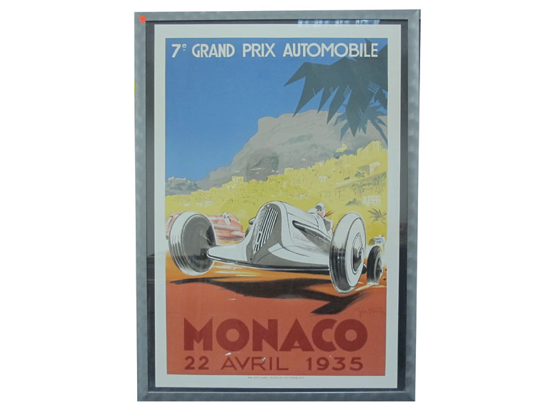 Lot 160 - A Reproduction Monaco GP Advertising Poster for 1935