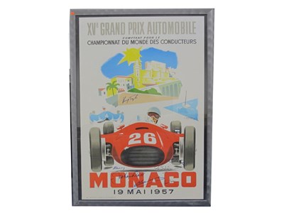 Lot 161 - A Reproduction Monaco GP Advertising Poster for 1957