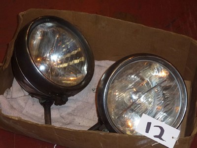 Lot 242 - A Pair of Marchal Headlamps