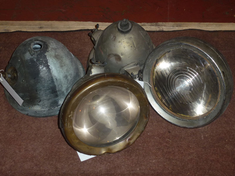 Lot 254 - Two Pairs of Lucas Headlamps