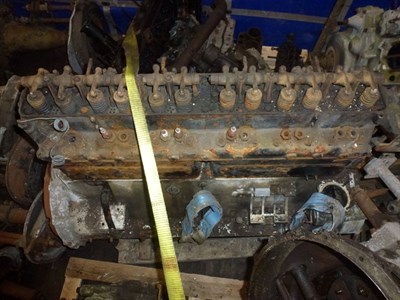 Lot 460 - A Rolls Royce Engine Block, Crankcase and Cylinder Head