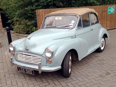 Lot 63 - 1966 Morris Minor 1000 Convertible