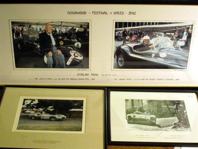 Lot 272 - Three Stirling Moss Artworks