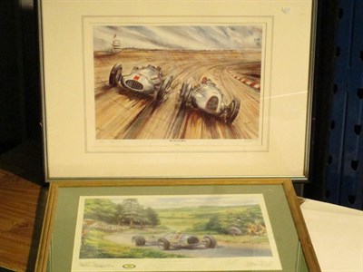 Lot 284 - Two Auto Union Artworks