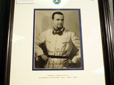 Lot 290 - A Signed Rudolph Caracciola Large Format Photograph