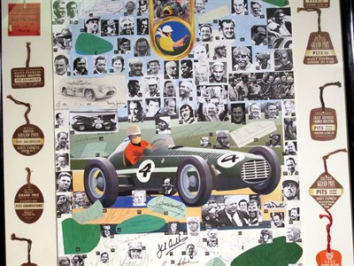 Lot 304 - A Motor Racing Collage