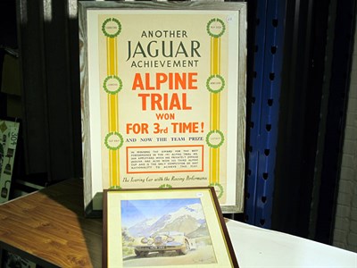 Lot 305 - An Original 1951 Jaguar Achievement Poster