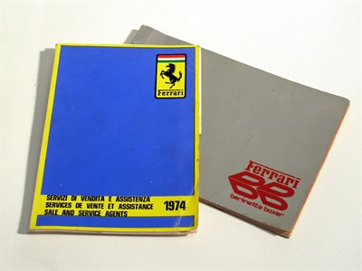 Lot 313 - A Ferrari 365 GT4 'Berlinetta Boxer' Spare Parts Catalogue