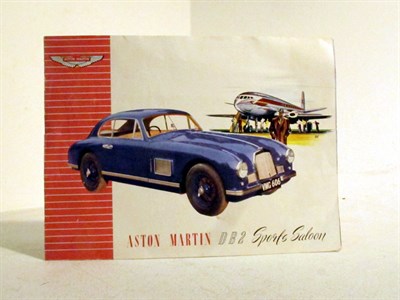 Lot 336 - A Sales Brochure for the Aston Martin DB2 Sports Saloon