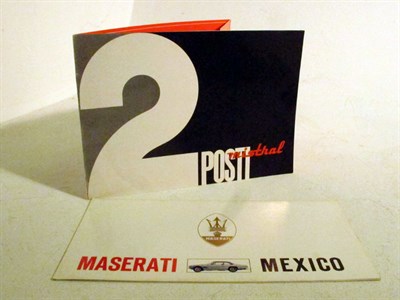 Lot 338 - Two Maserati Sales Brochures