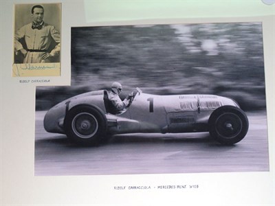 Lot 361 - A Signed Rudolf Carraciola Presentation