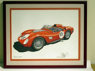 Lot 368 - 'Ferrari 250TR' Original Artwork by Horrocks