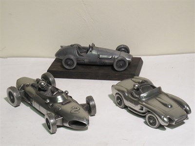 Lot 375 - Three Ferrari Pewter Models