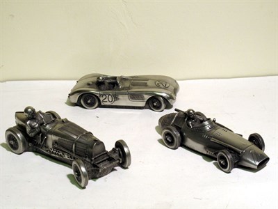 Lot 376 - Three Pewter Models