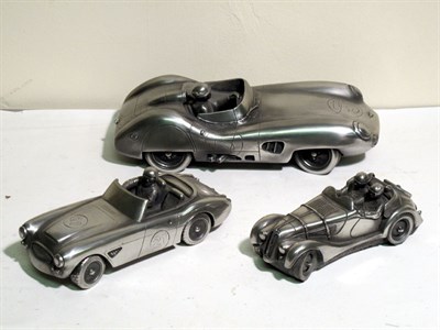 Lot 377 - Three Pewter Models