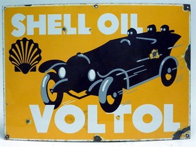 Lot 126 - Shell 'Voltol' Pictorial Enamel Advertising Sign