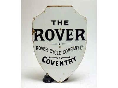 Lot 143 - 'The Rover' Shield Enamel Sign