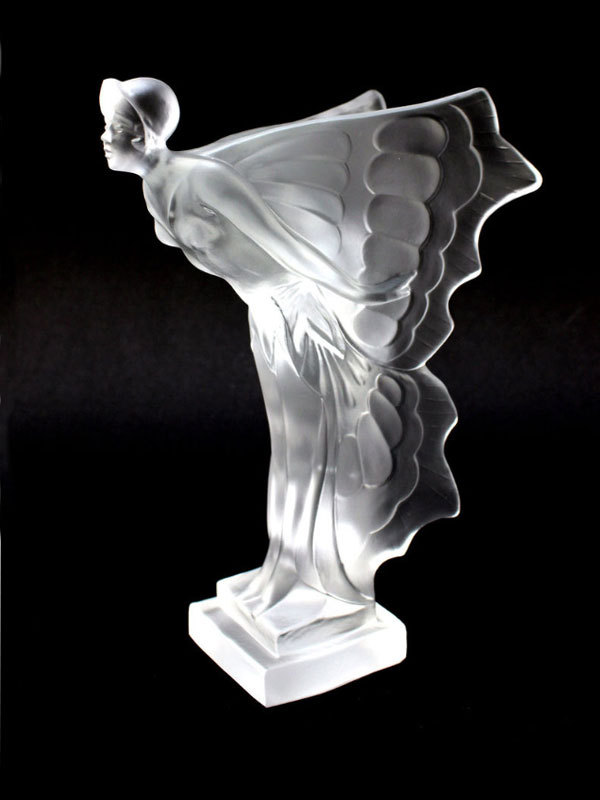 Lot 38 - A 'Butterfly Lady' Frosted Glass Motorcar Mascot
