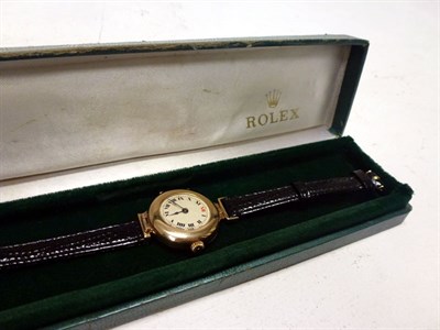 Lot 147 - A Rare Pre-War Ladies Solid Gold Rolex Wristwatch
