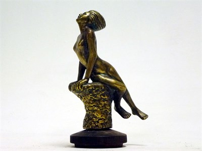 Lot 213 - 'The Nude on the Rock' Accessory Mascot, stamped A.E.L