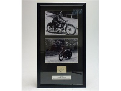 Lot 222 - A Signed George Brough 'Old Bill' Photographic Presentation