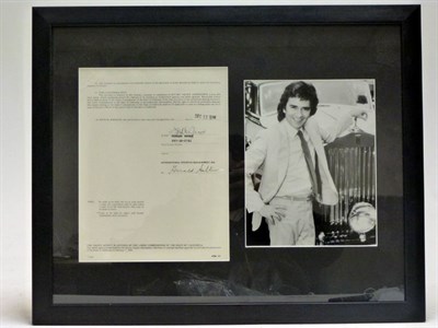 Lot 227 - Dudley Moore's Original Signed Contract for 'Arthur'