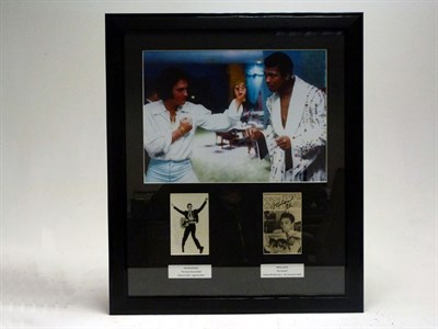 Lot 193 - Elvis Presley and Mohammed Ali Signed Presentation