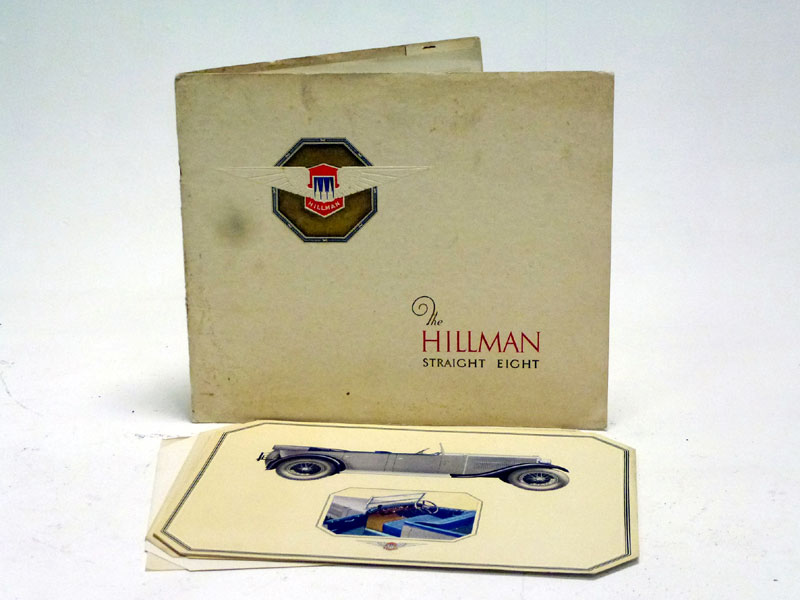 Lot 34 - A Rare Hillman Straight-8 Special Brochure