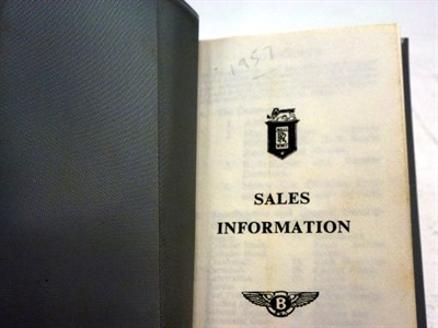 Lot 136 - A Rare 1957-1959 Pocket Size Factory Salesman's Handbook
