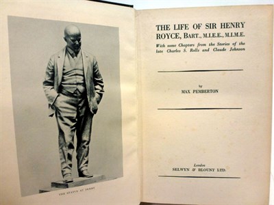 Lot 138 - Sir Max Pemberton - The Life of Sir Henry Royce