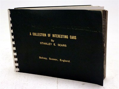 Lot 224 - Stanley Sears - A Comb Bound Volume of 41 Photographic Plates